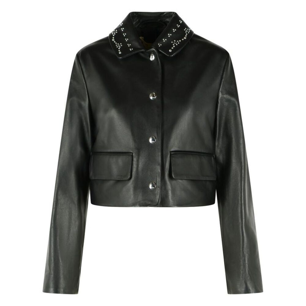 Marni Black Nappa Leather Jacket Women